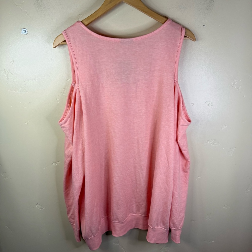 NWT Torrid 3X Cold Shoulder Coral Knit Long Sleeve Top Career Office Wear - Picture 8 of 8